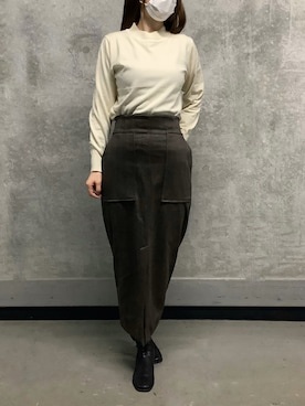 「ニット/セーター」｜SHIRTS PLAZA 天神地下街店さん（レディース・160cm）の冬コーディネート