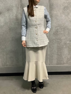 「ニット/セーター」｜SHIRTS PLAZA 天神地下街店さん（レディース・160cm）の冬コーディネート