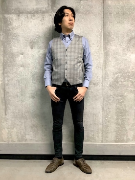 SHIRTS PLAZA 天神地下街店さん（メンズ・172cm）の秋コーディネート