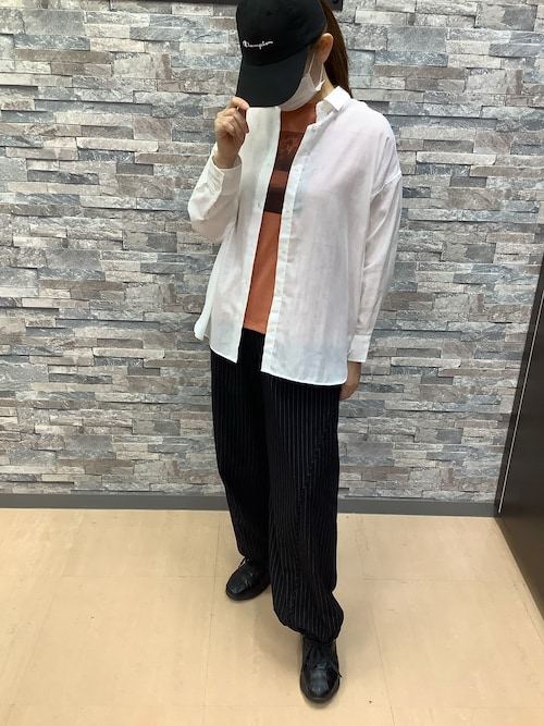 【CITY SHOP新品】夏オススメ☀️ 綿麻混ガーゼBIGシルエット 長袖シャツ CITY SHOP新品】夏オススメ☀️ 綿麻混ガーゼBIGシルエット 長袖