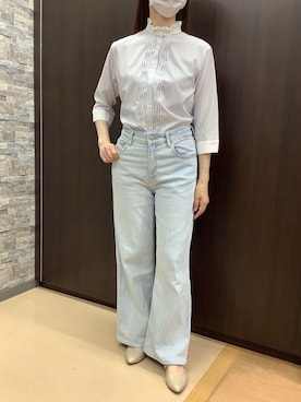 「東京シャツ」｜BRICK HOUSE by Tokyo Shirts 高松ゆめタウン店さん（レディース・164cm）の春コーディネート