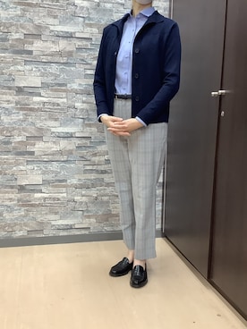 「ビジネスシャツ」｜BRICK HOUSE by Tokyo Shirts 高松ゆめタウン店さん（レディース・164cm）の秋コーディネート