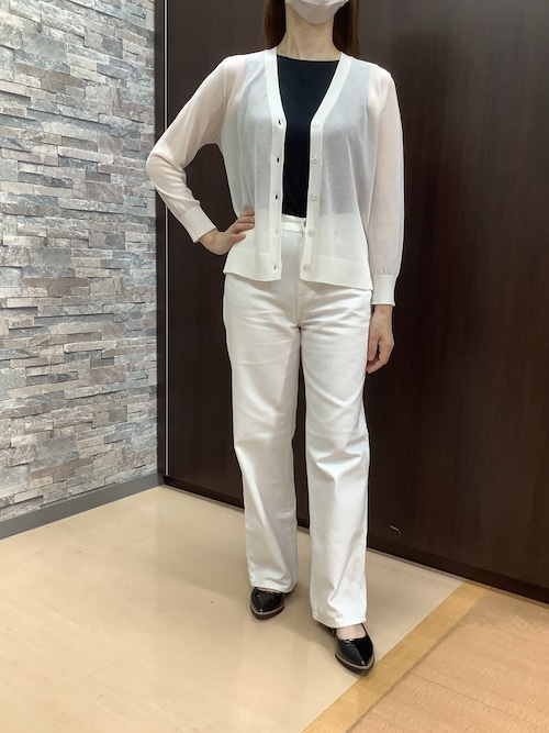 セール】サイドスリットVネックニットカーディガン（カーディガン