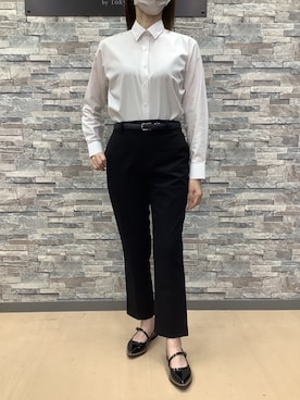 「アイテム（ビジネスシャツ）」を使った、BRICK HOUSE by Tokyo Shirts 高松ゆめタウン店さん（レディース・164cm）の夏コーディネート