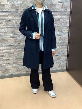 「BRICK HOUSE by TOKYO SHIRT」｜「アイテム（トレンチコート）」を使った、BRICK HOUSE by Tokyo Shirts 高松ゆめタウン店さん（レディース・164cm）の春コーディネート