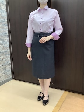 「ラベンダー」｜BRICK HOUSE by Tokyo Shirts 高松ゆめタウン店さん（レディース・164cm）の秋コーディネート