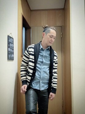 ボーダーカーディガン のメンズ人気ファッションコーディネート Wear