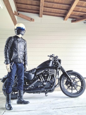 ライダースジャケットを使った バイカーファッション のメンズ人気ファッションコーディネート Wear