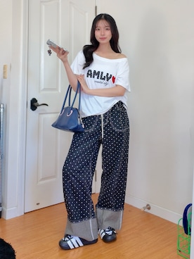 「ByUR（バイユア）のアイテム（ベースメイク）」を使った、ハヌルさん（レディース・165cm）の夏コーディネート