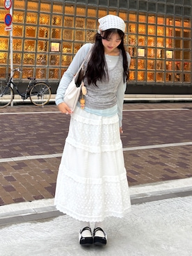 「STANDOIL（スタンドオイル）のアイテム」を使った、ハヌルさん（レディース・165cm）の春コーディネート