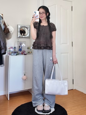 「STANDOIL（スタンドオイル）のアイテム」を使った、ハヌルさん（レディース・165cm）の春コーディネート