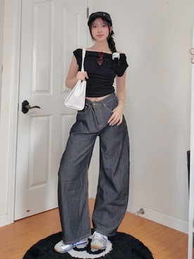 「アイテム（メイクアップ）」を使った、ハヌルさん（レディース・165cm）の夏コーディネート
