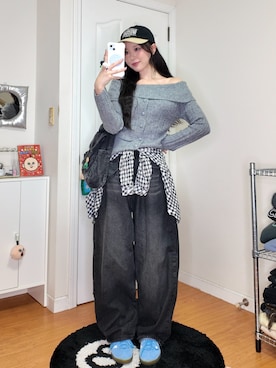 「MARITHE + FRANCOIS GIRBAUD（マリテフランソワジルボー）のアイテム」を使った、ハヌルさん（レディース・165cm）の冬コーディネート