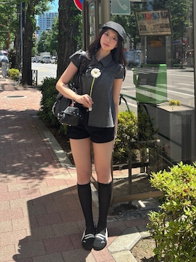 「アイテム（メイクアップ）」を使った、ハヌルさん（レディース・165cm）の春コーディネート