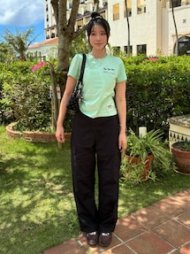 ハヌル｜SEW-BのTシャツ/カットソーを使った夏参考コーディネート