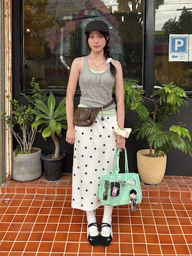 「アイテム（ベースメイク）」を使った、ハヌルさん（レディース・165cm）の夏コーディネート