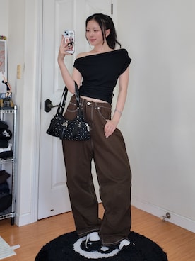 「Chacott（チャコット）のアイテム（ベースメイク）」を使った、ハヌルさん（レディース・165cm）の春コーディネート
