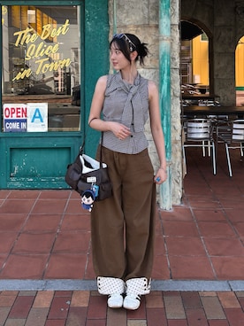 「アイテム（メイクアップ）」を使った、ハヌルさん（レディース・165cm）の夏コーディネート