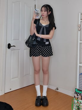 「HUNTER(ハンター)のアイテム」を使った、ハヌルさん(レディース・165cm)の夏コーディネート