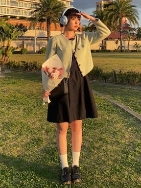 「MICHAEL KORS（マイケルコース）のアイテム」を使った、ハヌルさん（レディース・165cm）の春コーディネート