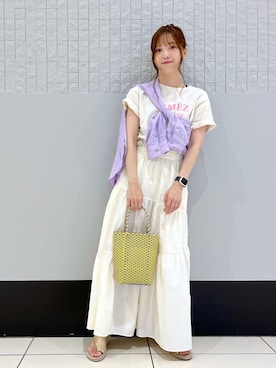 「ワントーンコーディネート」｜とりゅうさん（レディース・156cm）の夏コーディネート