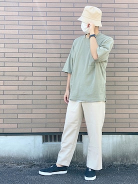 「アイテム（タンクトップ、グレー系）」を使った、ＴＯＲＯＲＯさん（メンズ・173cm）の夏コーディネート