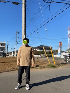 「Gramicci（グラミチ）のアイテム（トップス）」を使った、TK男さん（メンズ・170cm）の秋コーディネート