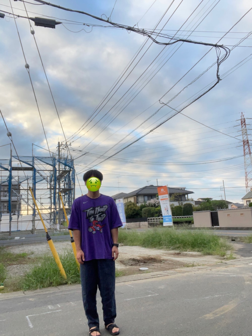 「今日のコーデ、休日スタイル、秋服準備はじめました、NIKE、NIKEACG、無印良品、本日のワイ」｜「NIKEのアイテム（Tシャツ/カットソー、パープル系）」を使った、TK男さん（メンズ・170cm）の秋コーディネートの1枚目の写真