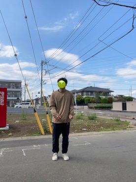 「Gramicci（グラミチ）のアイテム（トップス）」を使った、TK男さん（メンズ・170cm）の春コーディネート