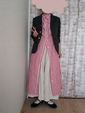 「BEAMS BOY（ビームスボーイ）のアイテム（テーラードジャケット）」を使った、うるま　ひいろさん（レディース・152cm）の秋コーディネート