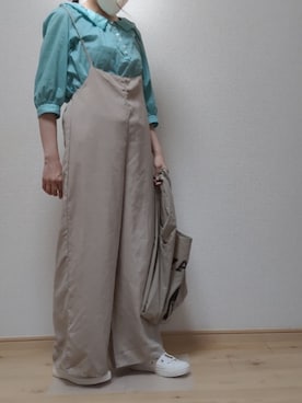 「オールスター」｜「アイテム（オールインワン・サロペット）」を使った、うるま　ひいろさん（レディース・152cm）の夏コーディネート