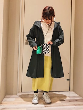 「Green　Parks（グリーンパークス）のアイテム（その他アウター）」を使った、aki pokoさん（レディース・152cm）の春コーディネート