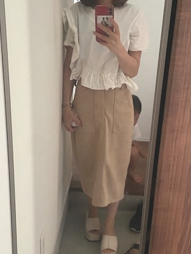 「GRL（グレイル）のアイテム（サンダル）」を使った、miho678さん（レディース・153cm）の秋コーディネート