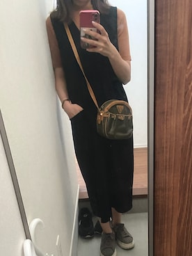 「UNIQLO（ユニクロ）のリブハイネックT（5分袖）（Tシャツ/カットソー）」を使った、miho678さん（レディース・153cm）の秋コーディネート