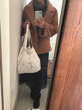 「STRAWBERRY-FIELDS（ストロベリーフィールズ）のアイテム」を使った、miho678さん（レディース・153cm）の冬コーディネート