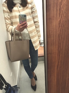 「ikka（イッカ）のアイテム」を使った、miho678さん（レディース・153cm）の春コーディネート