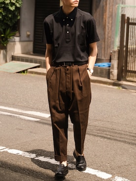「CROSSPLUS ONLINE（クロスプラスオンライン）のアイテム」を使った、ponさん（メンズ・168cm）の夏コーディネート