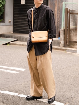「markaware（マーカウェア）のアイテム（パンツ）」を使った、ponさん（メンズ・168cm）の夏コーディネート