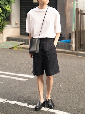 「Scye（サイ）のアイテム（トップス）」を使った、ponさん（メンズ・168cm）の夏コーディネート