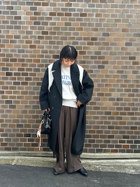 「アイテム（スウェット）」を使った、美名呼さん（レディース・160cm・30代）の秋コーディネート