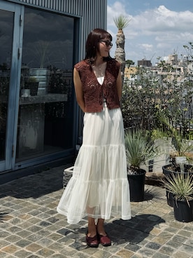 「earth music&ecology（アースミュージックアンドエコロジー）のアイテム」を使った、YuRiさん（レディース・158cm）の秋コーディネート