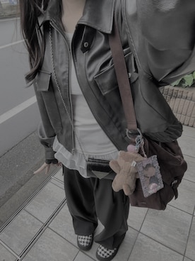 「アイテム（その他トップス）」を使った、tkchangさん（レディース・160cm）の秋コーディネート