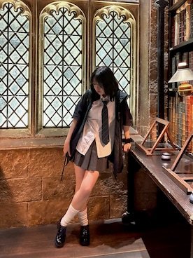 「アイテム（ソックス/靴下）」を使った、tkchangさん（レディース・160cm）の秋コーディネート