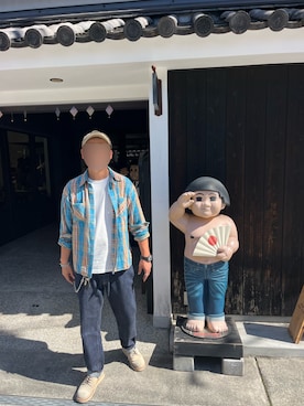 「CUSHMAN（クッシュマン）のアイテム」を使った、みとさん（メンズ・175cm）の秋コーディネート