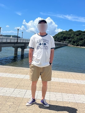 「アイテム（シューズ）」を使った、みとさん（メンズ・175cm・40代）の夏コーディネート