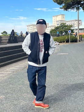 「アイテム（帽子）」を使った、みと Lv43 さん（メンズ・175cm）の秋コーディネート