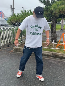 「Champion（チャンピオン）のアイテム」を使った、みと (記録用)さん（メンズ・175cm）の秋コーディネート
