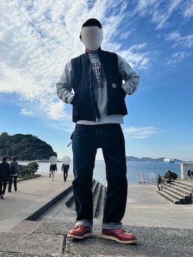 「アイテム（スウェット）」を使った、みと Lv43 さん（メンズ・175cm）の冬コーディネート