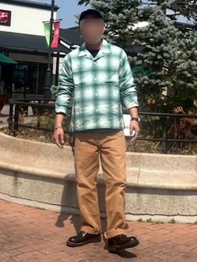 「HOUSTON（ヒューストン）のアイテム」を使った、みと Lv43 さん（メンズ・175cm）の春コーディネート