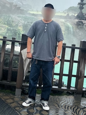 「SUGAR CANE（シュガーケーン）のアイテム」を使った、みと (記録専用垢です)さん（メンズ・175cm）の夏コーディネート